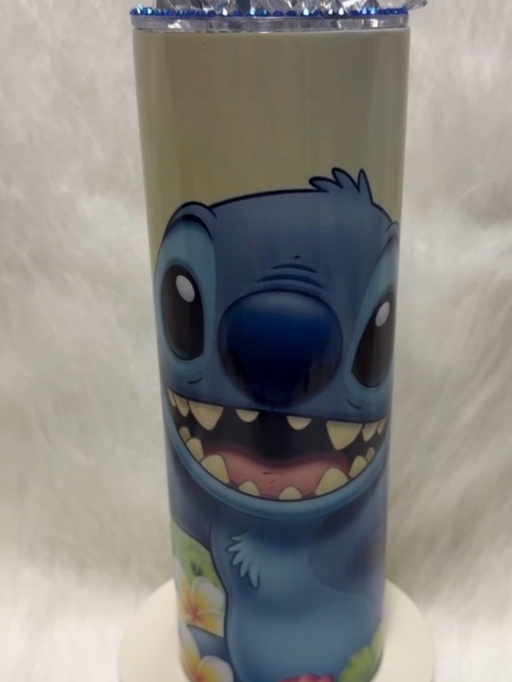 Blue Stitch Character Decorative Tumbler - Home Accents